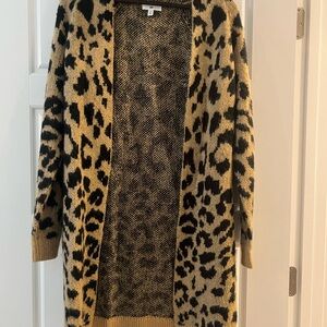 BP Leopard Pattern Open Cardigan